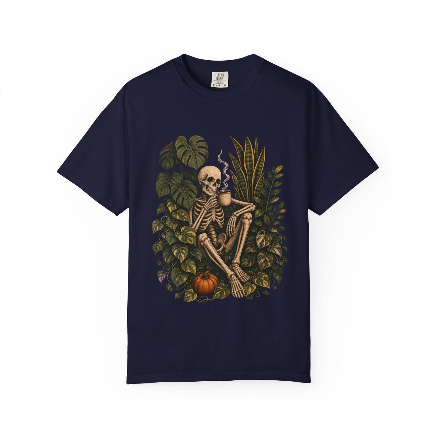 Skeleton Coffee Jungle T-Shirt in Pepper