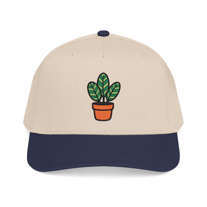 Calathea Stripes Embroidered Hat - Plant Lover Gift