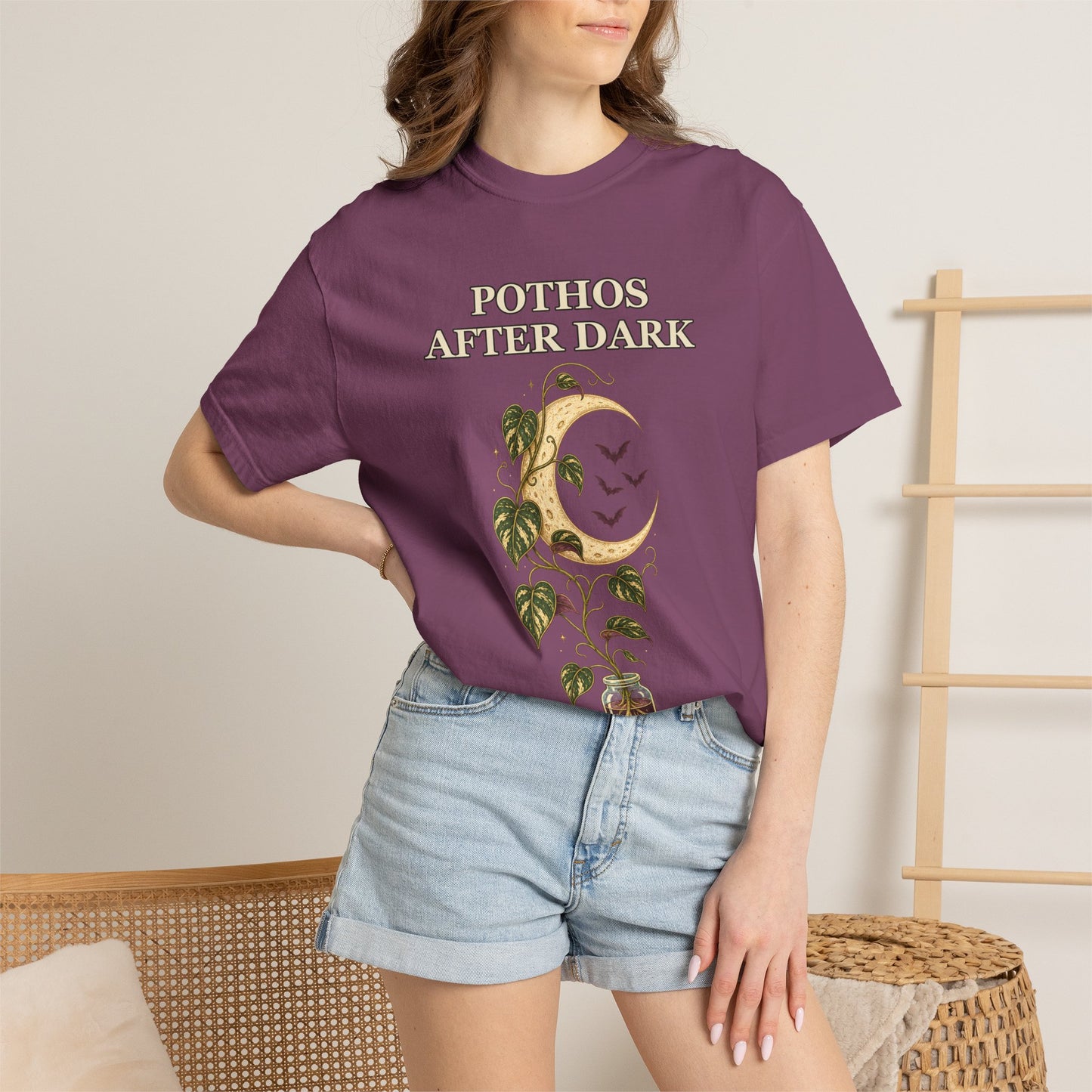 Pothos Halloween Shirt - Gothic Botanical Tee