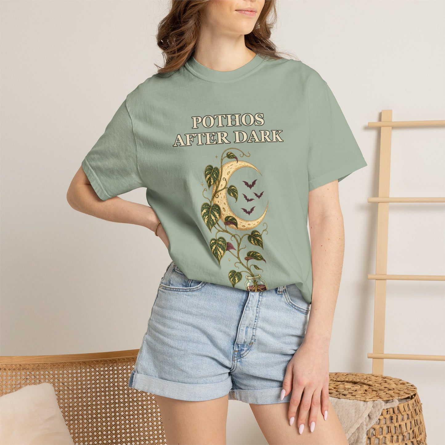 Pothos Halloween Shirt - Gothic Botanical Tee