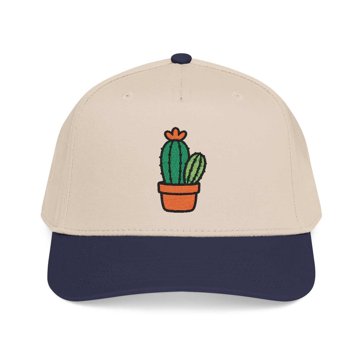 Cactus Bloom Embroidered Hat - Cactus Lover Gift