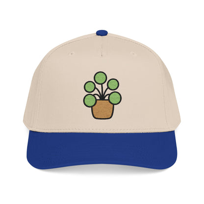 Pilea Party Embroidered Hat - Plant Lover Gift