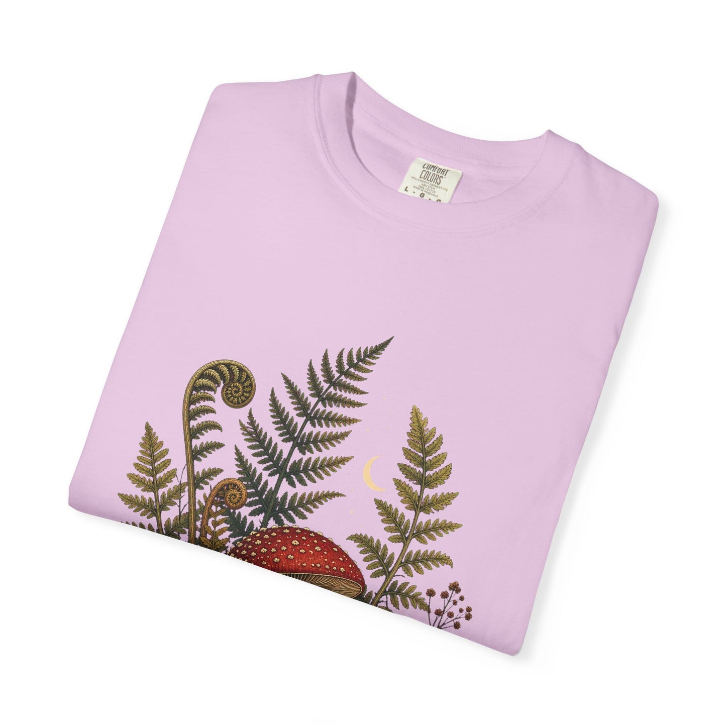 Autumn Mushroom Fern T-Shirt in Blossom