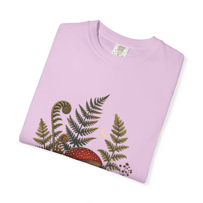 Autumn Mushroom Fern T-Shirt in Blossom