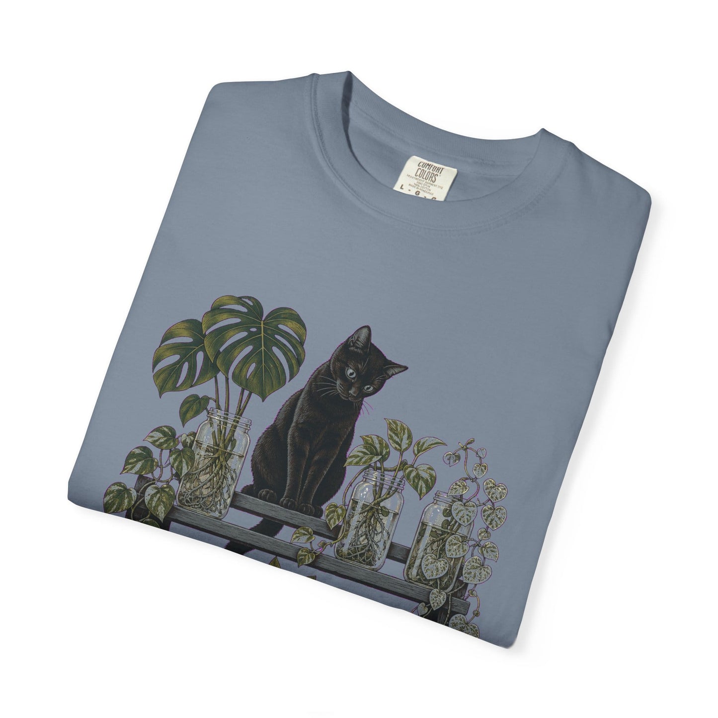 Cat Propagation Shelf T-Shirt in Black