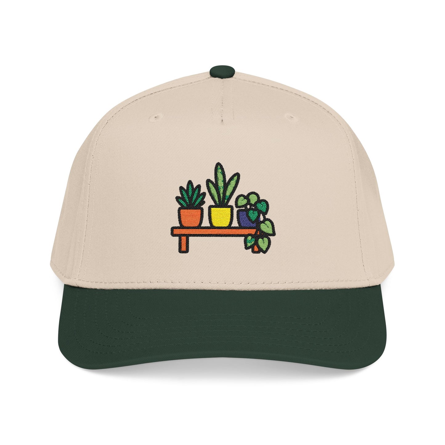 Tiny Plant Shelf Embroidered Hat - Plant Lover Gift