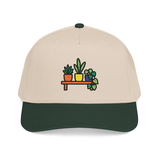 Tiny Plant Shelf Embroidered Hat - Plant Lover Gift