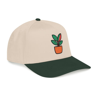 Rubber Plant Pop Embroidered Hat - Plant Lover Gift