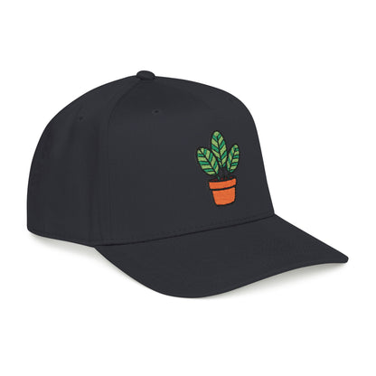 Calathea Stripes Embroidered Hat - Plant Lover Gift