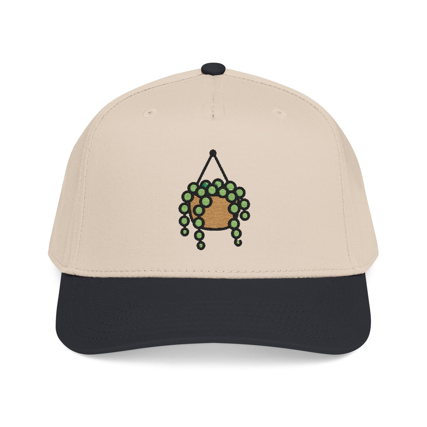 String of Pearls Embroidered Hat - Plant Lover Gift