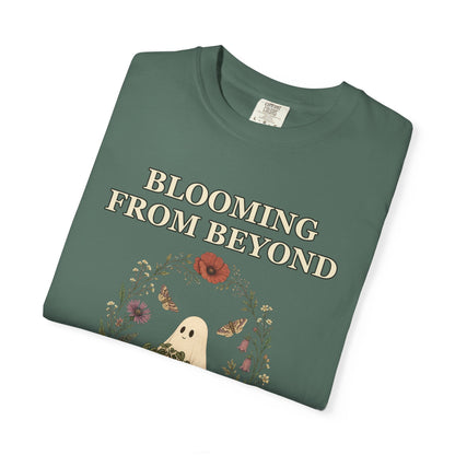 Floral Ghost Halloween Shirt - Cottagecore Plant Tee