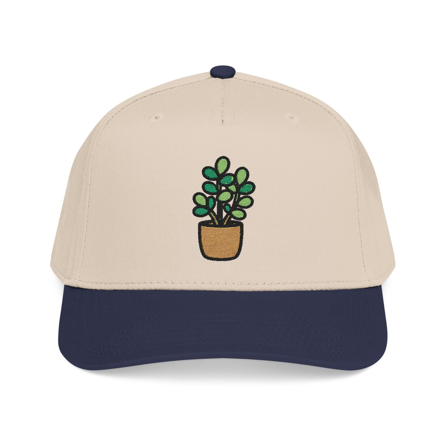 Jade Plant Embroidered Hat - Plant Lover Gift