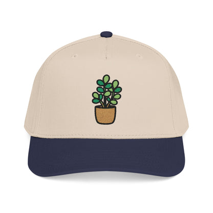 Jade Plant Embroidered Hat - Plant Lover Gift