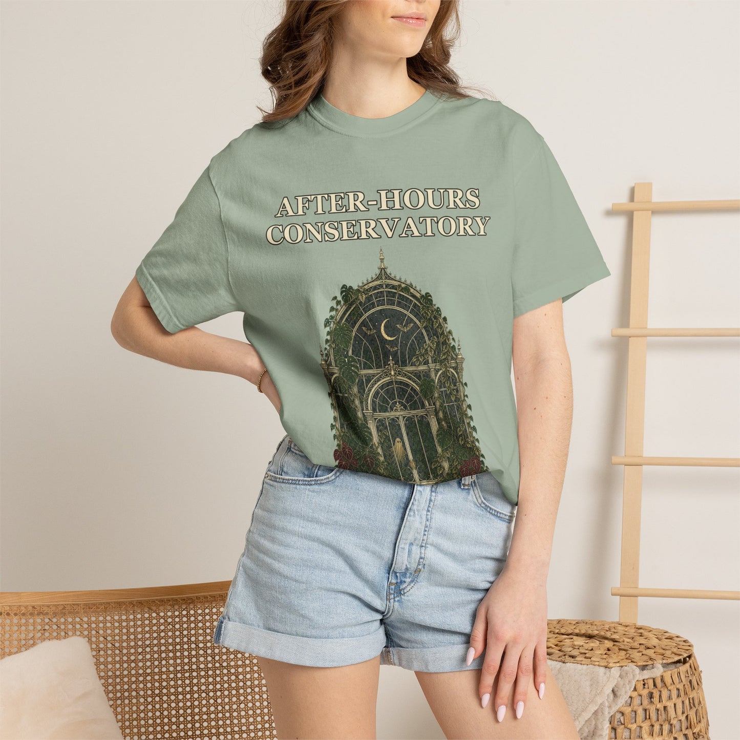 Gothic Greenhouse Halloween Shirt - Botanical Tee