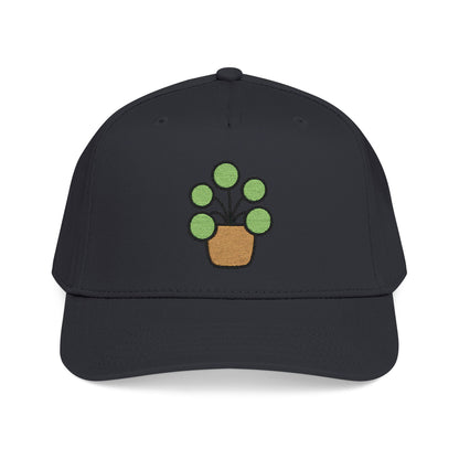 Pilea Party Embroidered Hat - Plant Lover Gift