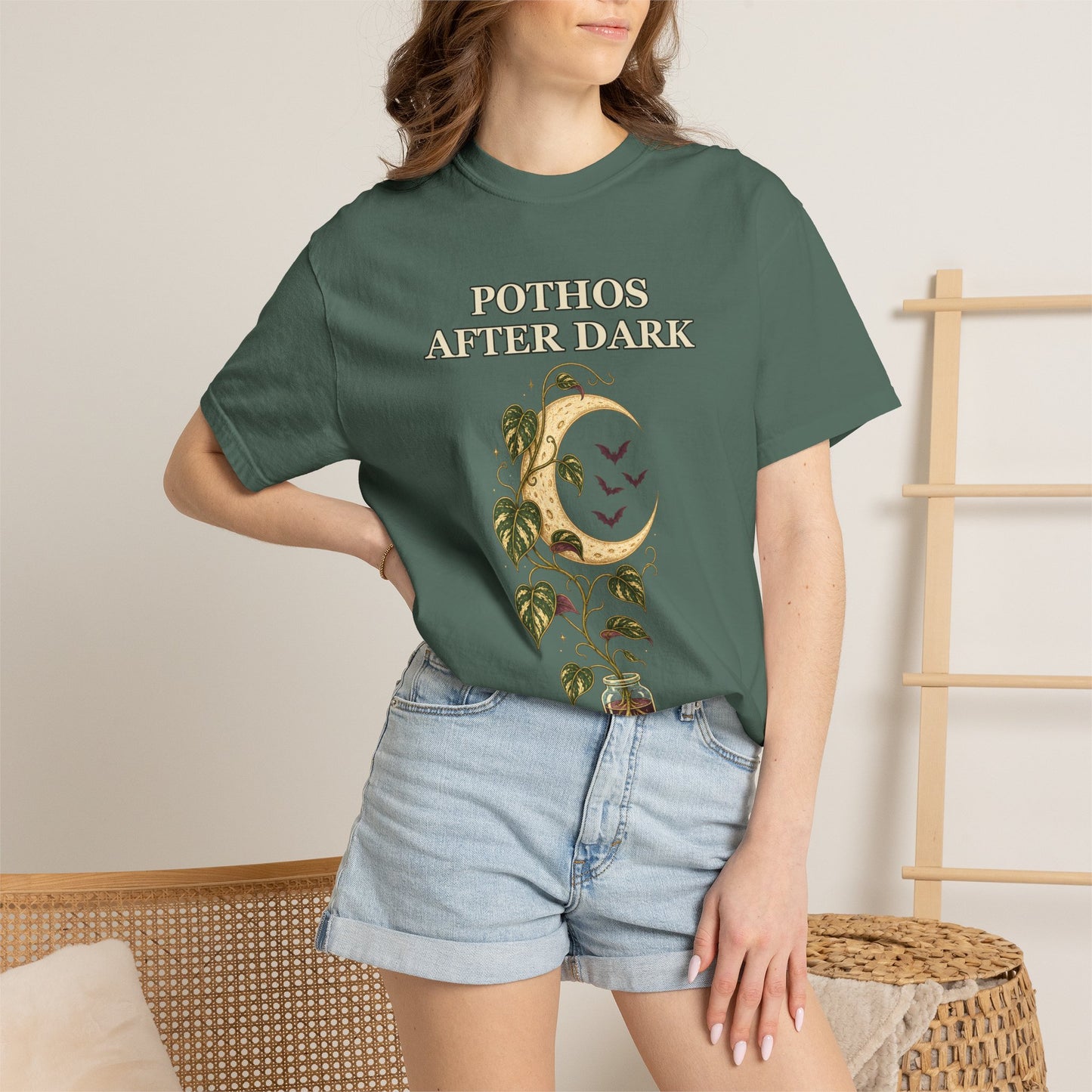 Pothos Halloween Shirt - Gothic Botanical Tee