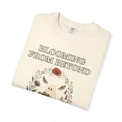 Floral Ghost Halloween Shirt - Cottagecore Plant Tee