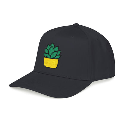 Succulent Rosette Embroidered Hat - Plant Lover Gift