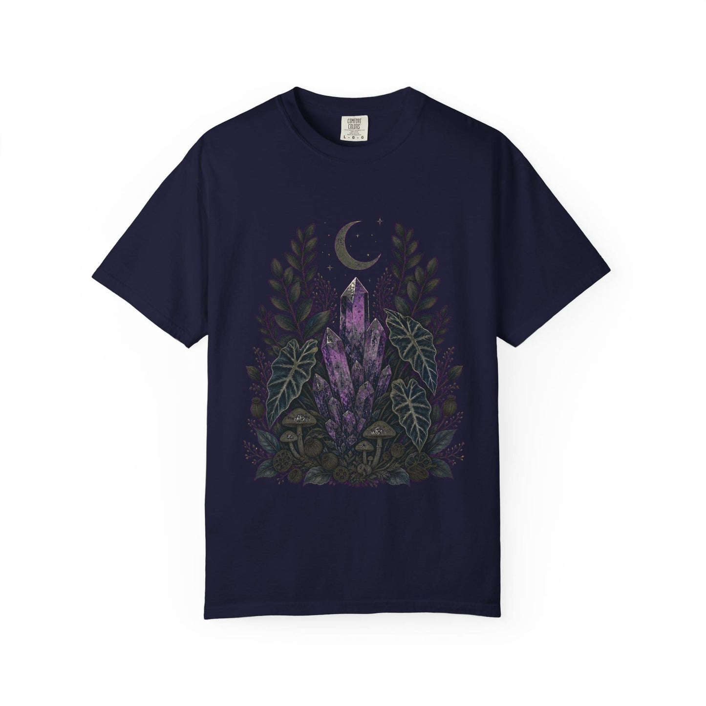 Botanical Crystal Garden T-Shirt in Pepper