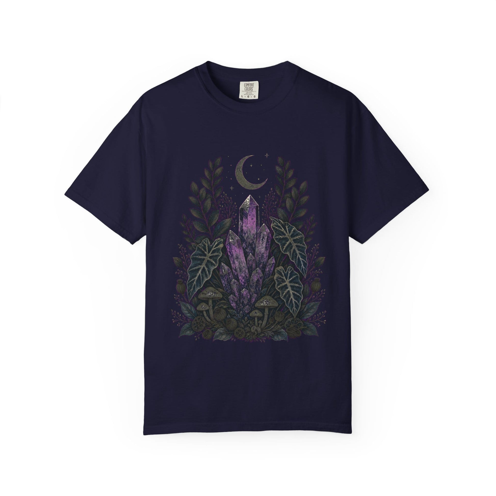 Botanical Crystal Garden T-Shirt in Pepper