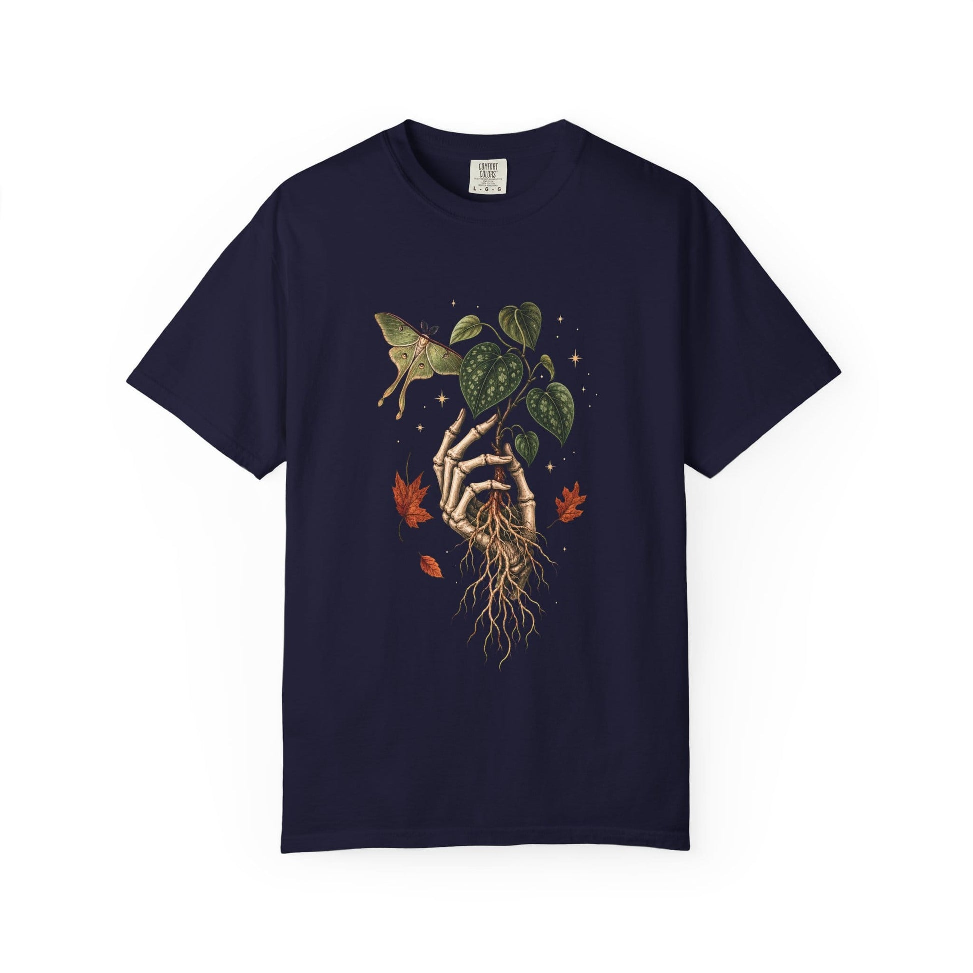 Skeleton Hand Hoya T-Shirt in Pepper