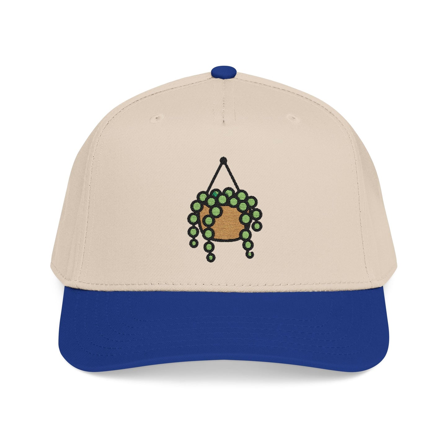String of Pearls Embroidered Hat - Plant Lover Gift