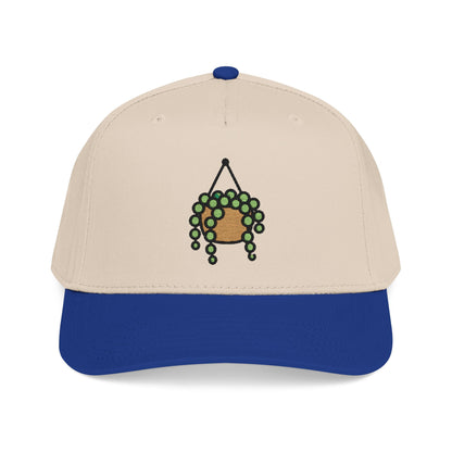String of Pearls Embroidered Hat - Plant Lover Gift