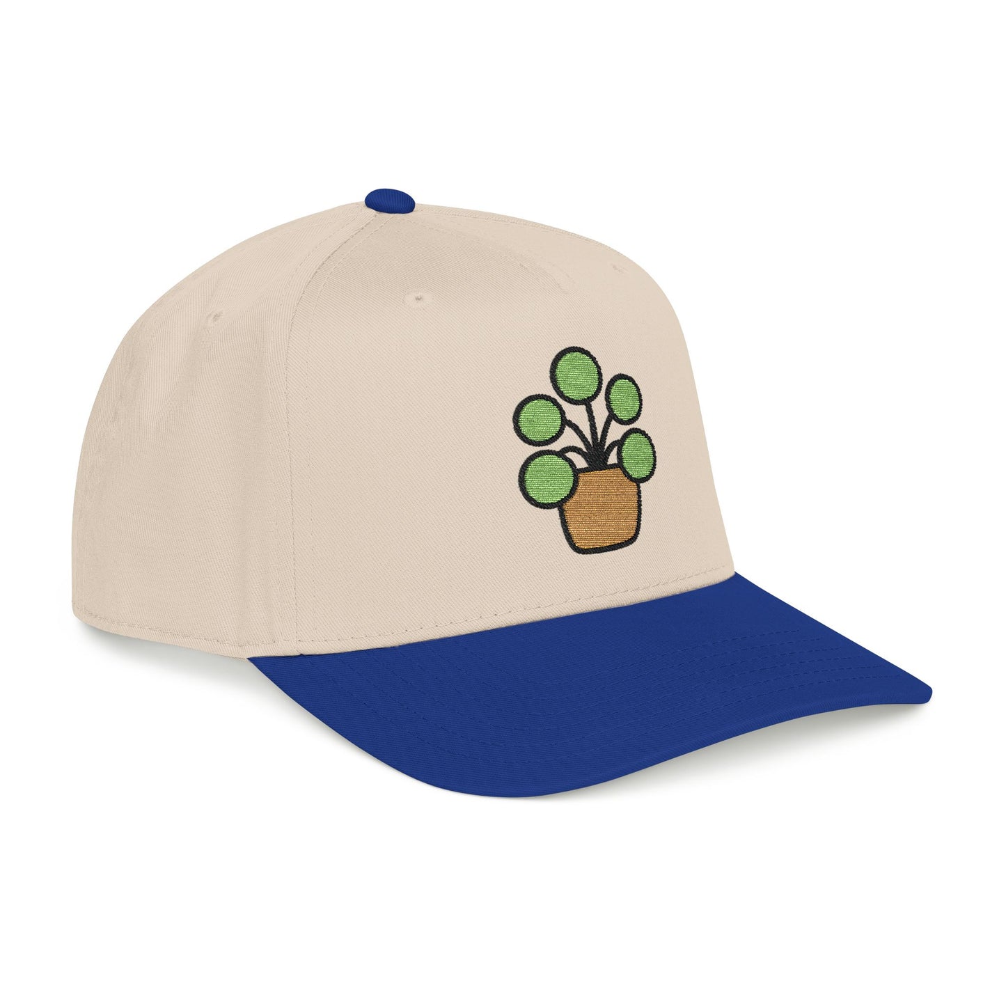 Pilea Party Embroidered Hat - Plant Lover Gift