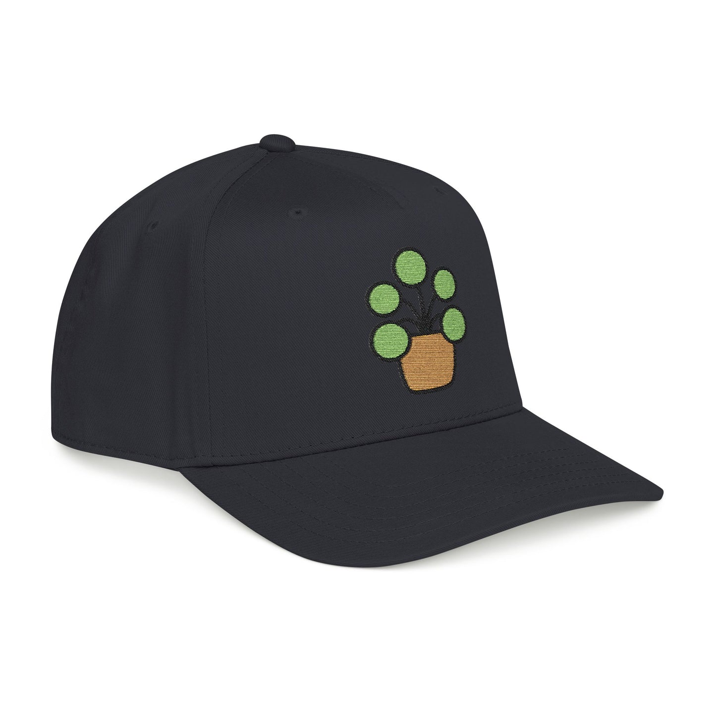 Pilea Party Embroidered Hat - Plant Lover Gift