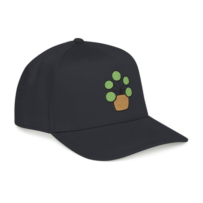 Pilea Party Embroidered Hat - Plant Lover Gift