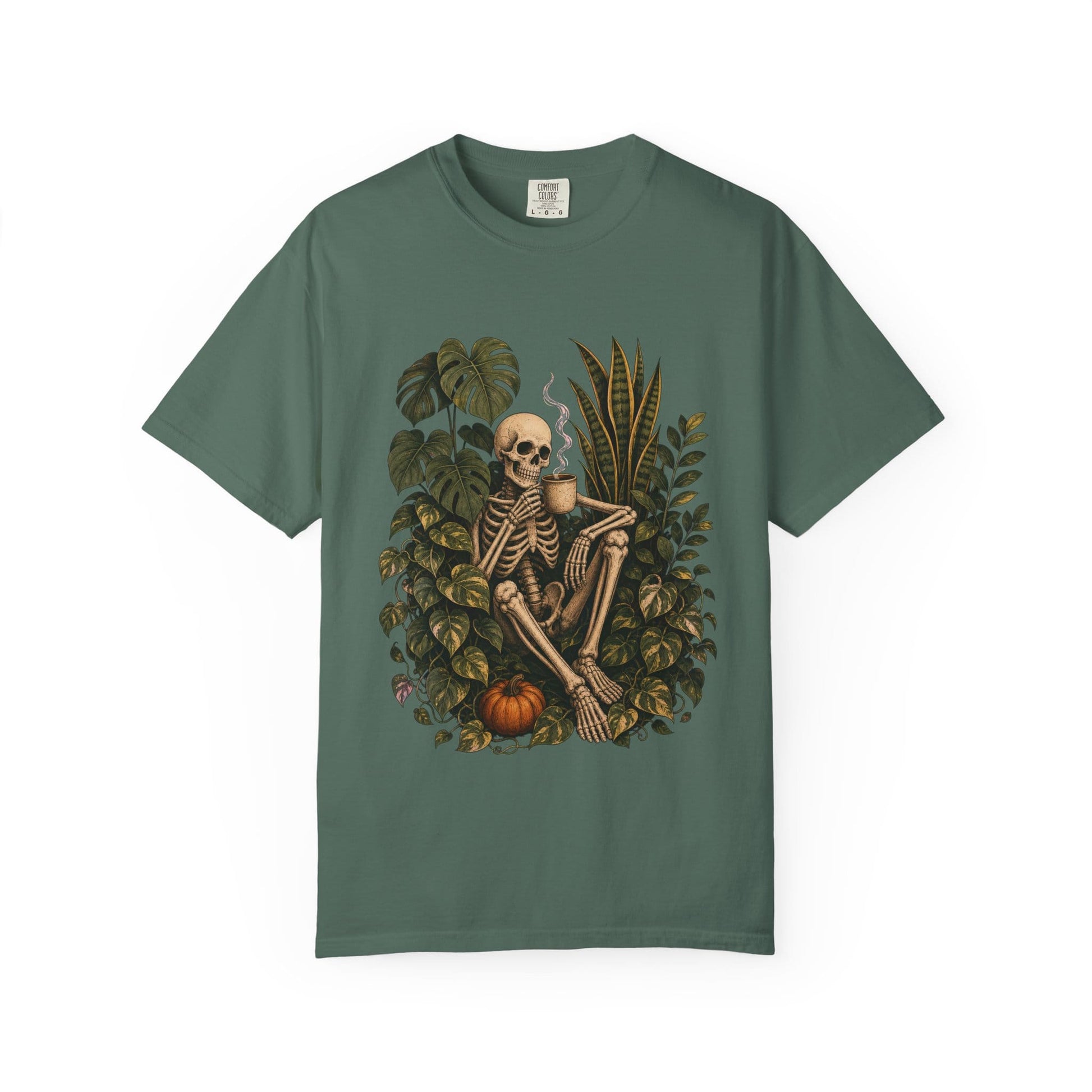 Skeleton Coffee Jungle T-Shirt in Ivory