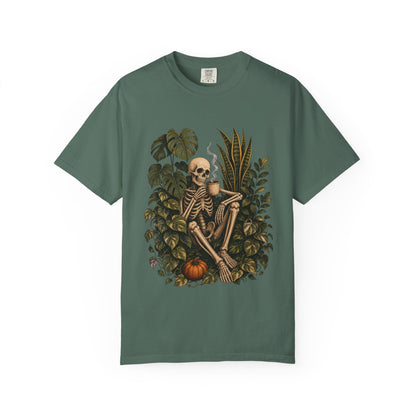Skeleton Coffee Jungle T-Shirt in Ivory