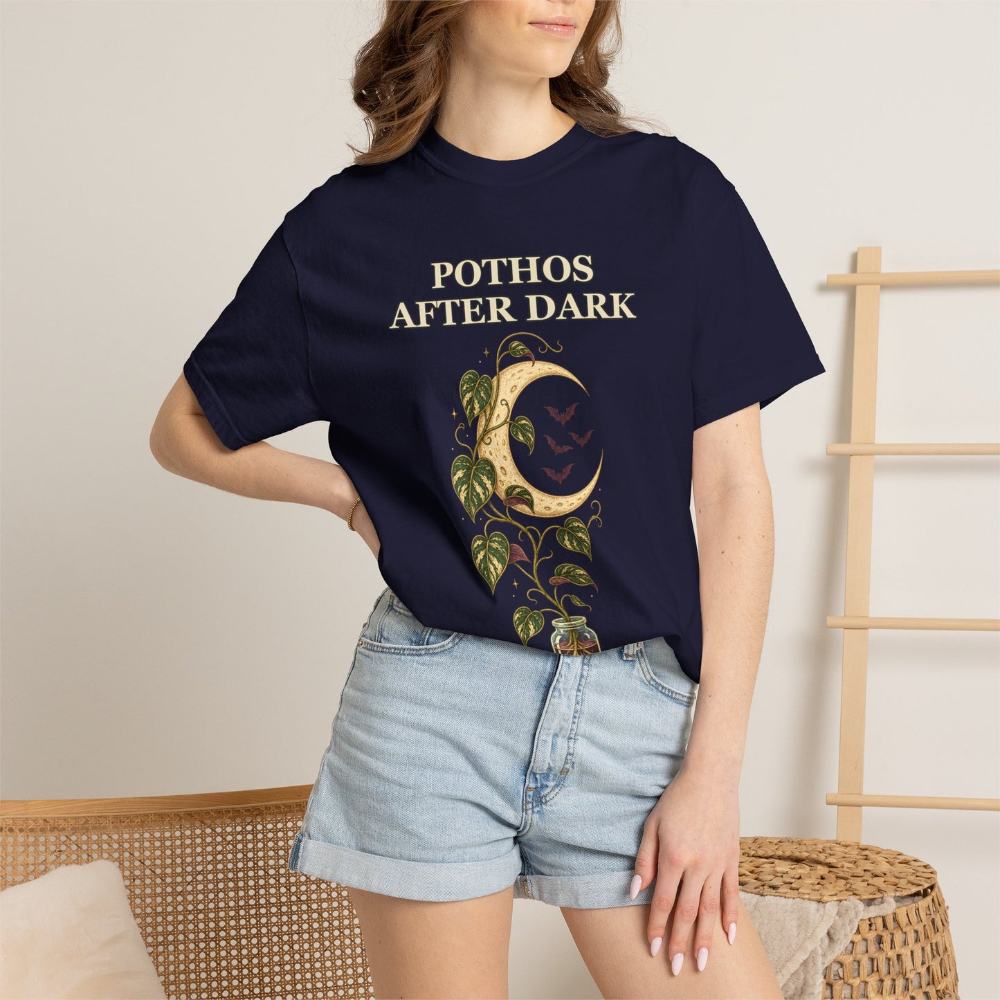 Pothos Halloween Shirt - Gothic Botanical Tee