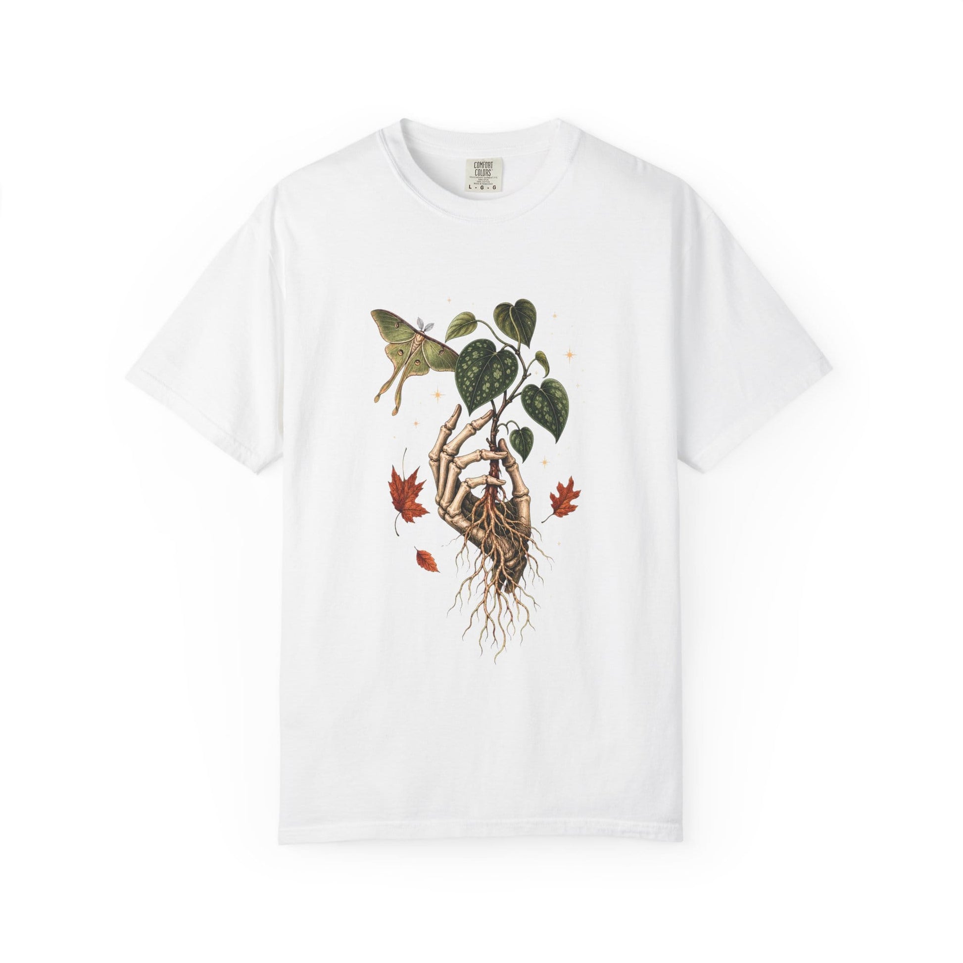 Skeleton Hand Hoya T-Shirt in White