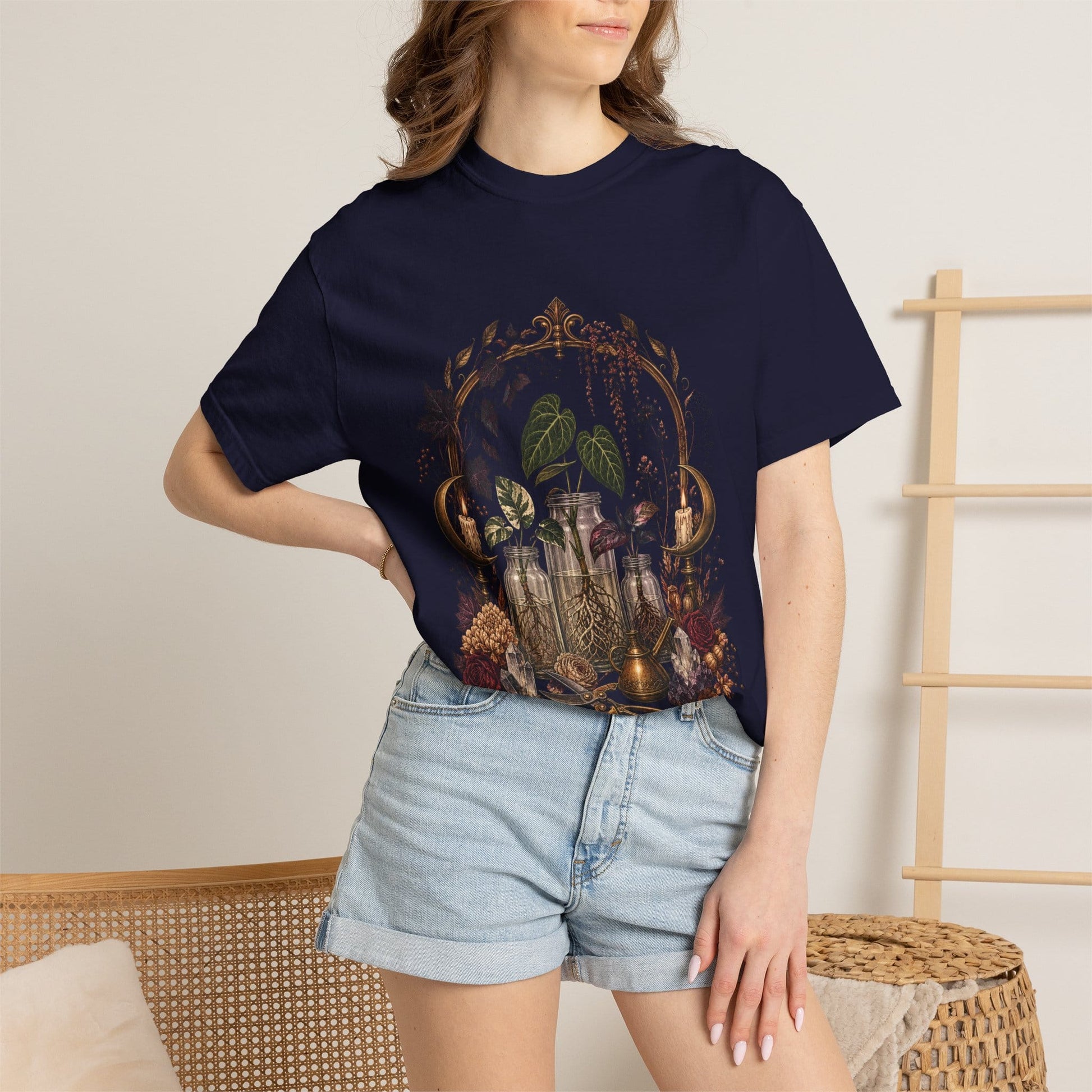 Witchy Propagation Altar T-Shirt in Violet