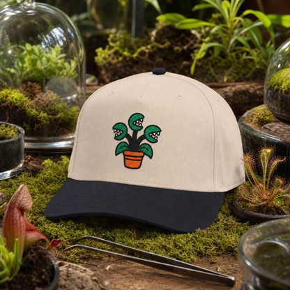 Creep It Growing embroidered hat in Black / Natural