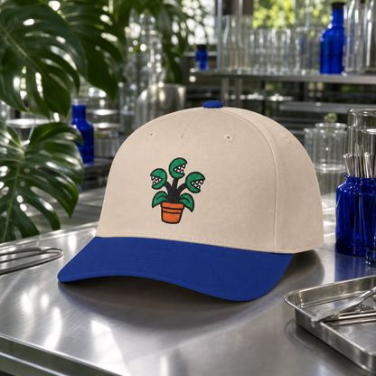 Creep It Growing embroidered hat in Royal / Natural
