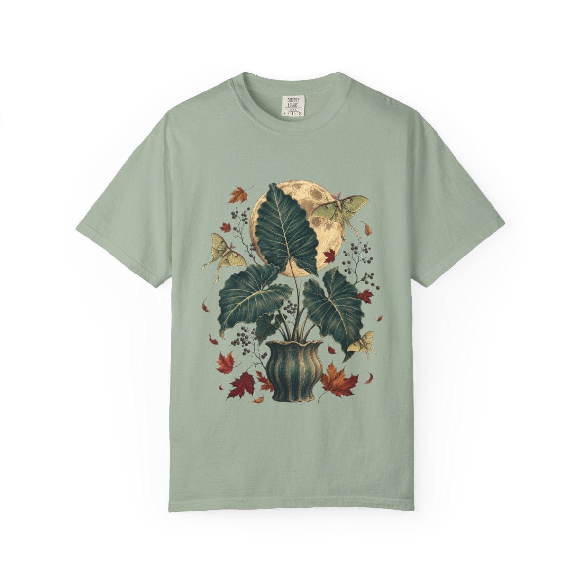 Elephant Ear Moon Garden T-Shirt in bay