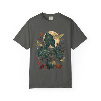 Elephant Ear Moon Garden T-Shirt in pepper