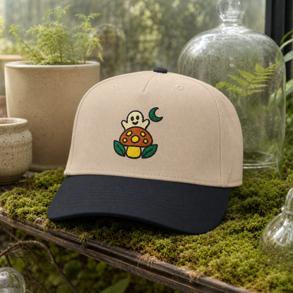 Spore Spirit embroidered hat in Black / Natural
