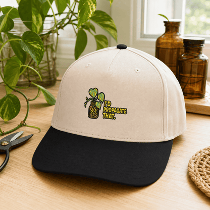 Printify Hats One size / Black / Natural I'd Propagate That Pothos Embroidered Hat - Plant Parent Gift