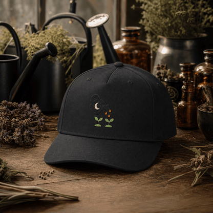 Botanical Vibes Hats One size / Black Potion Watering Can Embroidered Hat - Witchy Gardener Gift