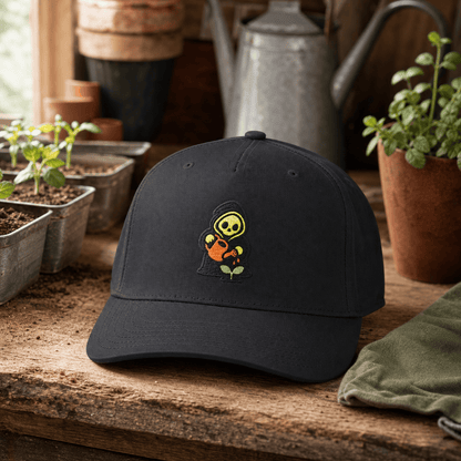 Botanical Vibes Hats One size / Black Reaper Watering Sprout Embroidered Hat - Gardener Gift