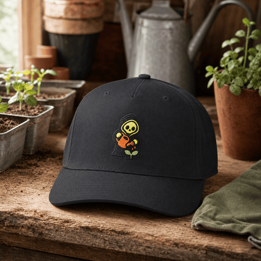 Botanical Vibes Hats One size / Black Reaper Watering Sprout Embroidered Hat - Gardener Gift
