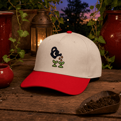 Botanical Vibes Hats One size / Red / Natural Potion Watering Can Embroidered Hat - Witchy Gardener Gift