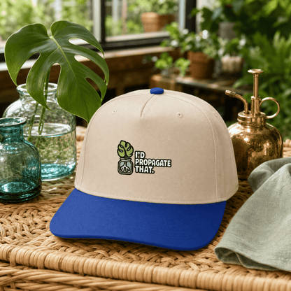 Printify Hats One size / Royal / Natural I'd Propagate That Monstera Embroidered Hat - Plant Lover Gift