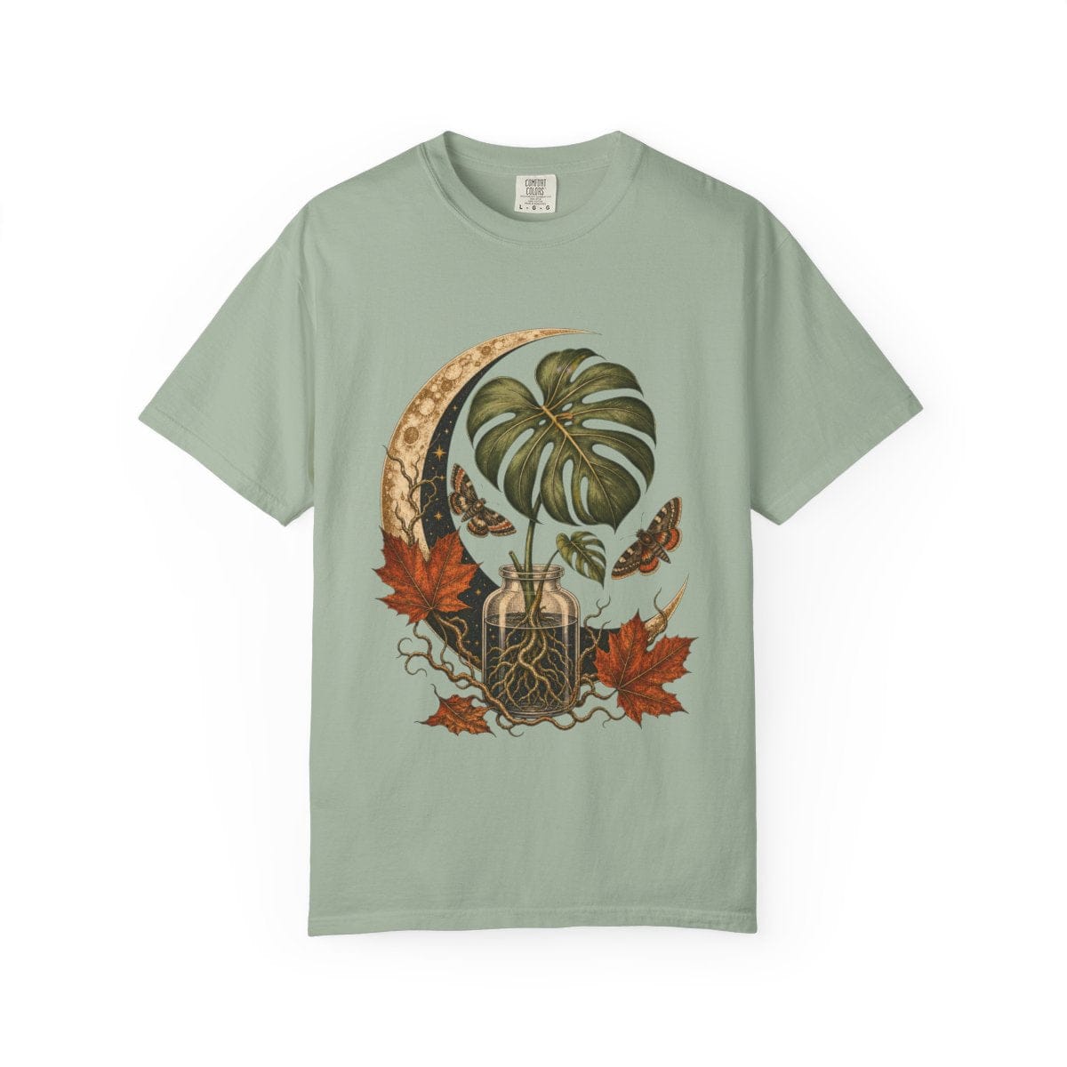 Moonlit Monstera Propagation T-Shirt in bay