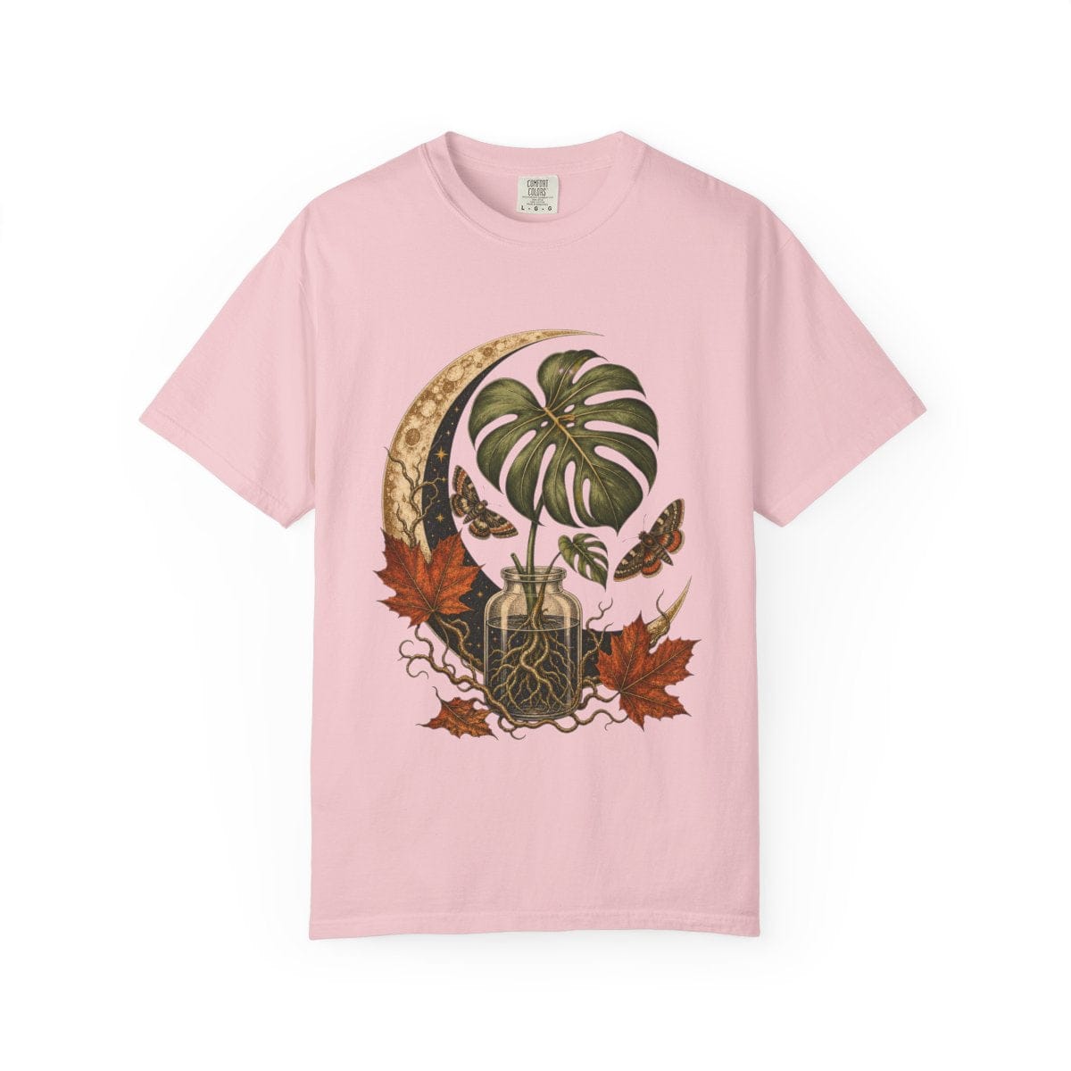 Moonlit Monstera Propagation T-Shirt in blossom