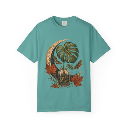Moonlit Monstera Propagation T-Shirt in seafoam