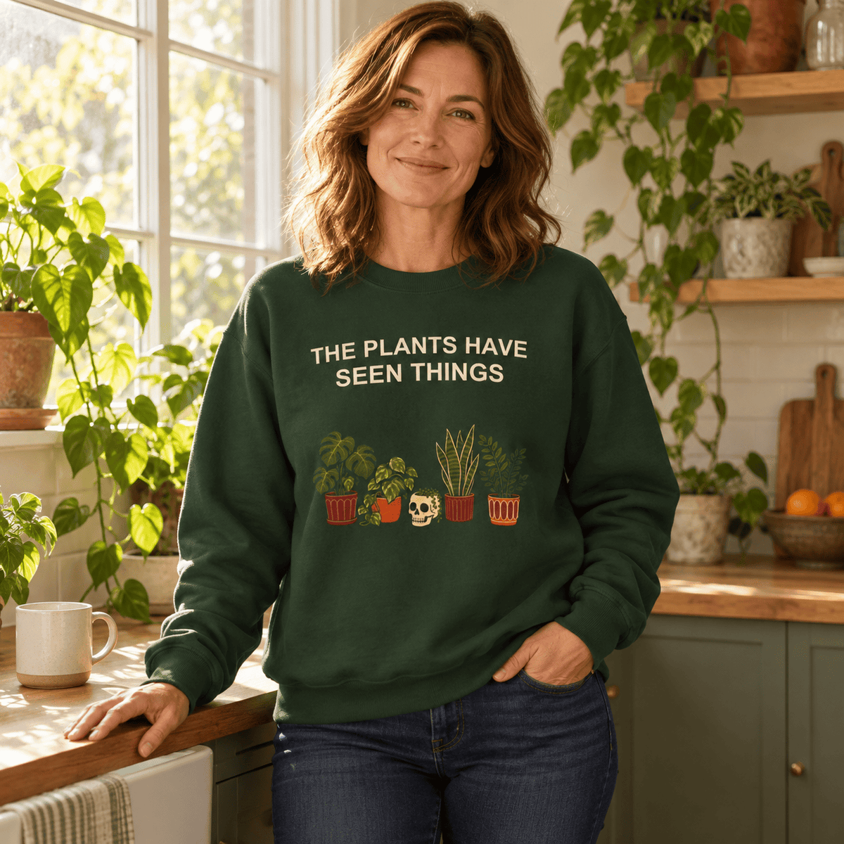 BotanicalVibes Sweatshirt The Plants Have Seen Things Sweatshirt